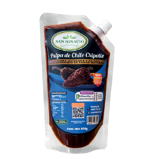 Pulpa de Chile chipotle ahumado 500 gr